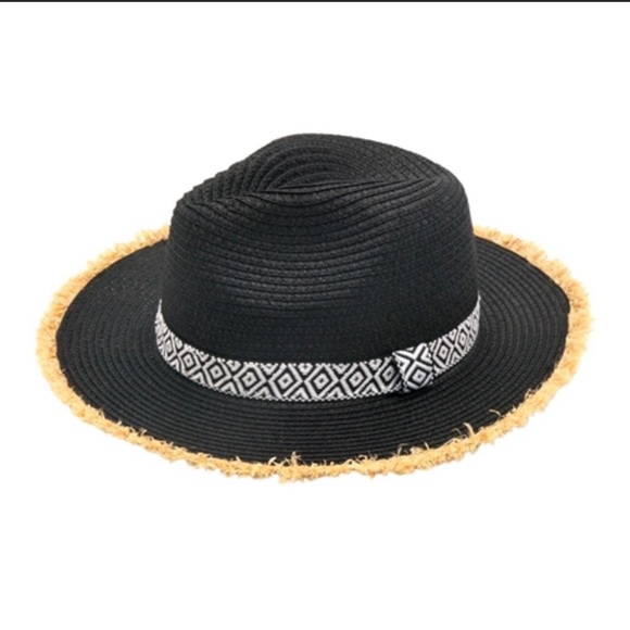 Frayed trim Aztec hat - Picture 3 of 3